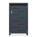 Magazie depozitare pubele CCG-01, metal, gri, 69 x 80 x 116 cm - imagine 2